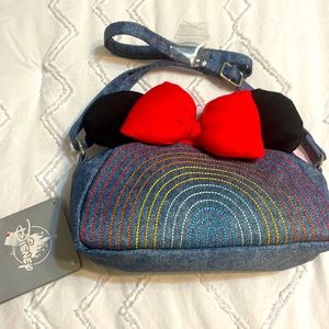 Minnie Mouse denim crossbody